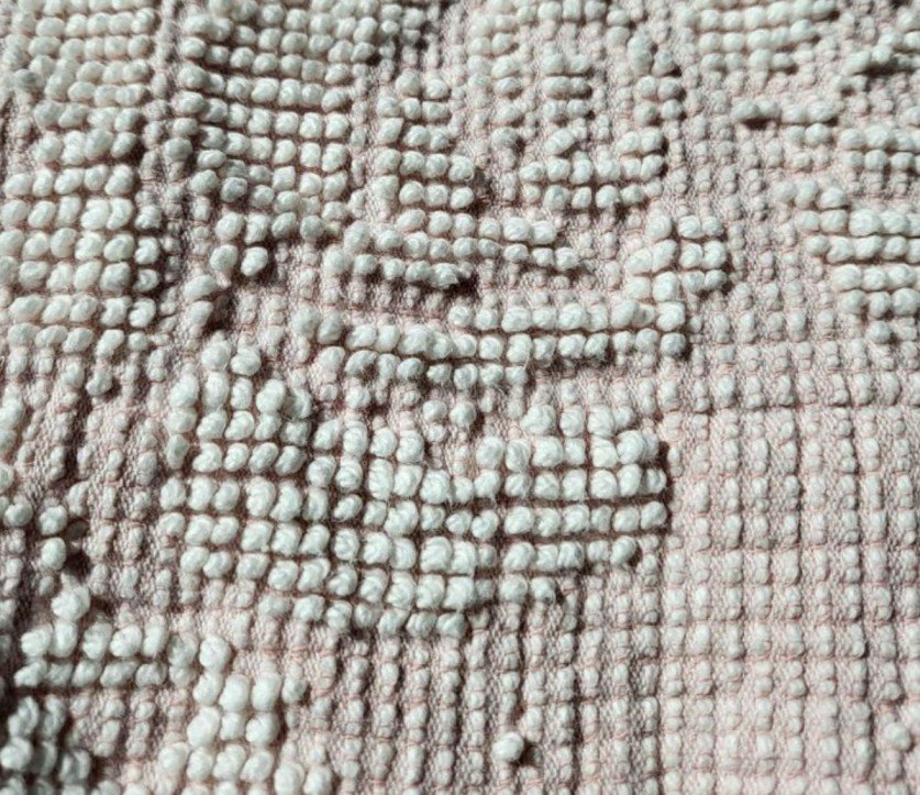 pink chenille fabric