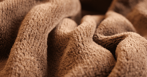 Brown Cotton Fleece Fabric
